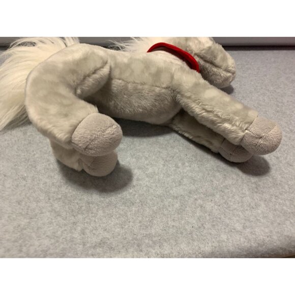 New Wells Fargo Plush Horse Gray Shamrock Stuffed Animal Doll Toy 14 in Length - Picture 3 of 6